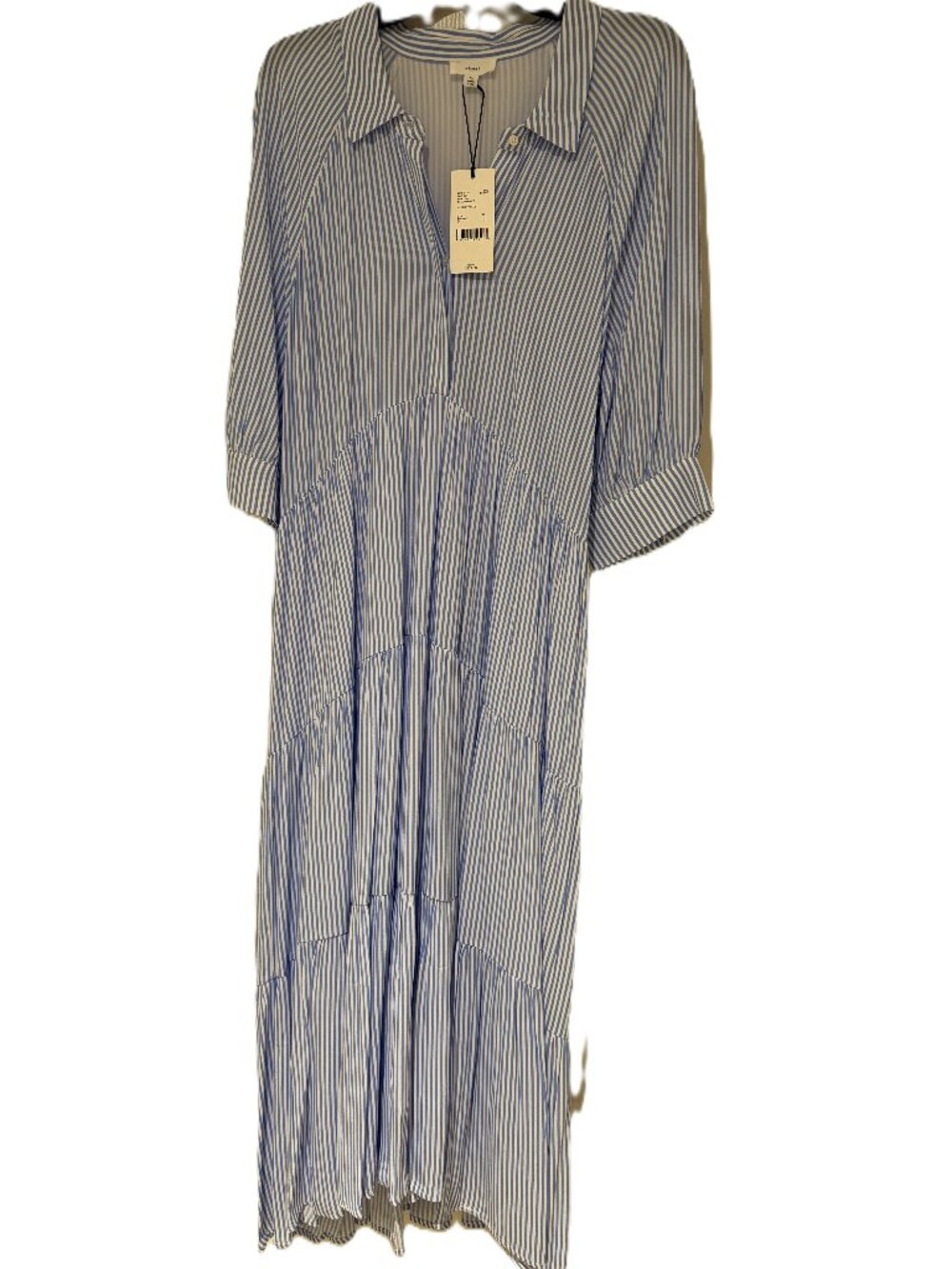 A Loves B Dress, XL, Blue and White